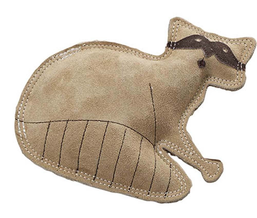 Spot Ethical Dura-Fused Leather Dog Toy Raccoon Tan Small