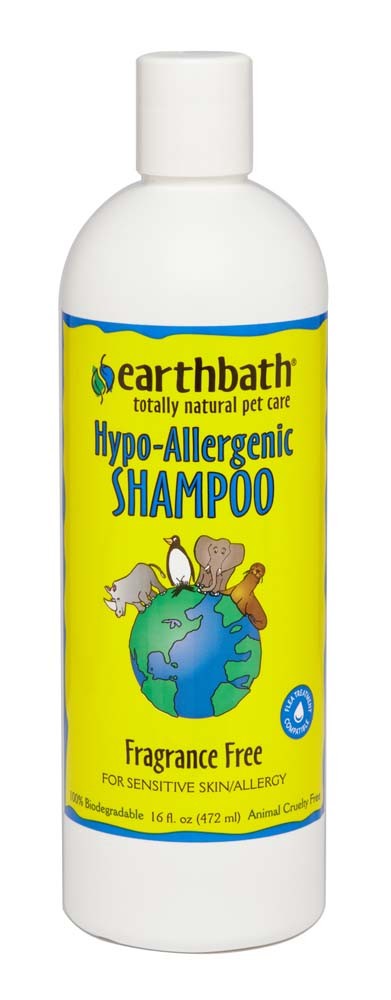 Earthbath Hypo-Allergenic Shampoo, Fragrance Free 16 Oz