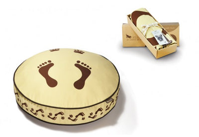 Footprints Round Dog Bed COVER ONLY by P.L.A.Y.