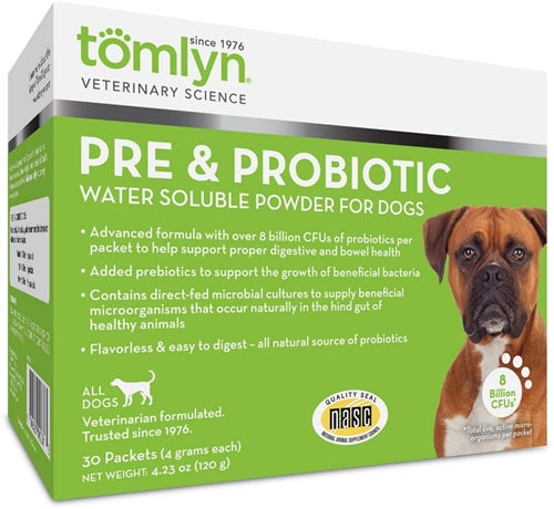 Tomlyn Pre and Probiotic Powder For Dogs 4.23 Oz