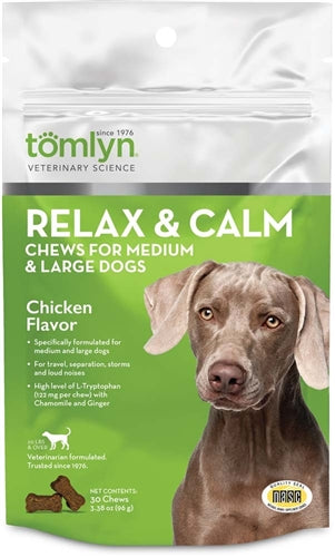 Tomlyn Relax and Calm Chews 3.38 Oz, 30 Ct