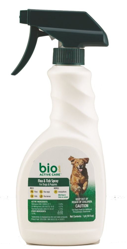 Bio Spot Active Care F&T Spray For Dogs 12/16Oz
