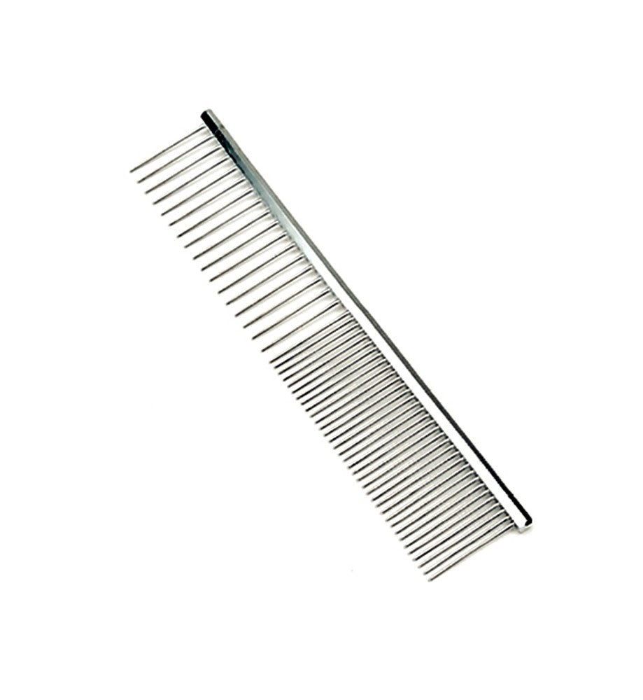 Coastal Safari Dog Grooming Comb Medium/Coarse Silver 7.25 In