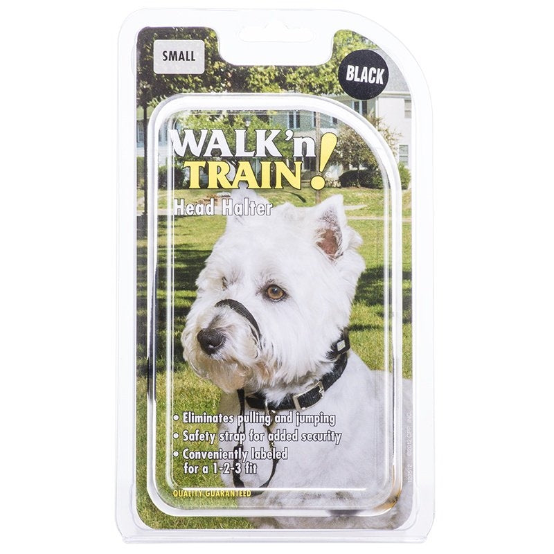 Coastal Walk N Train Dog Head Halter Black Small
