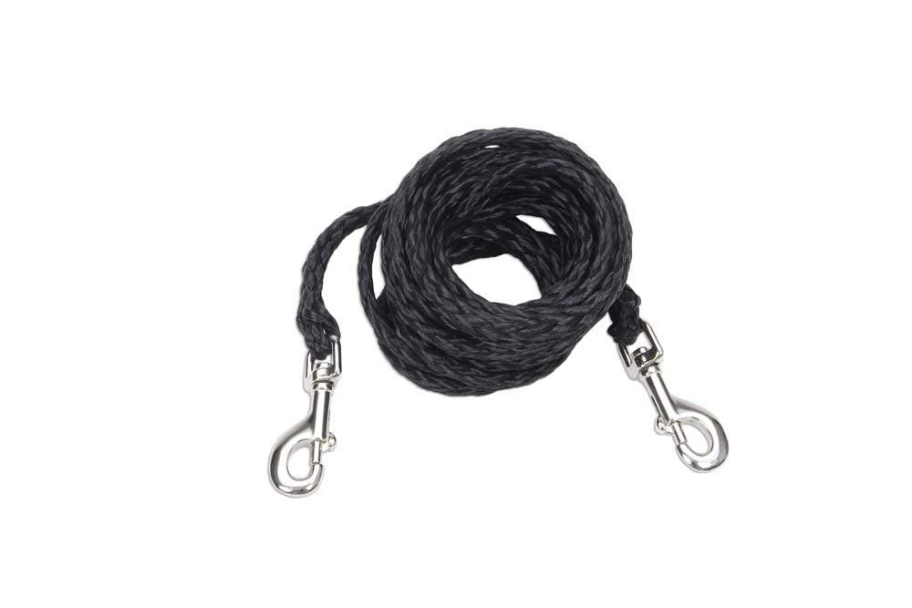 Coastal Poly Big Dog Tie Out Black 3/8 In X 15 Ft