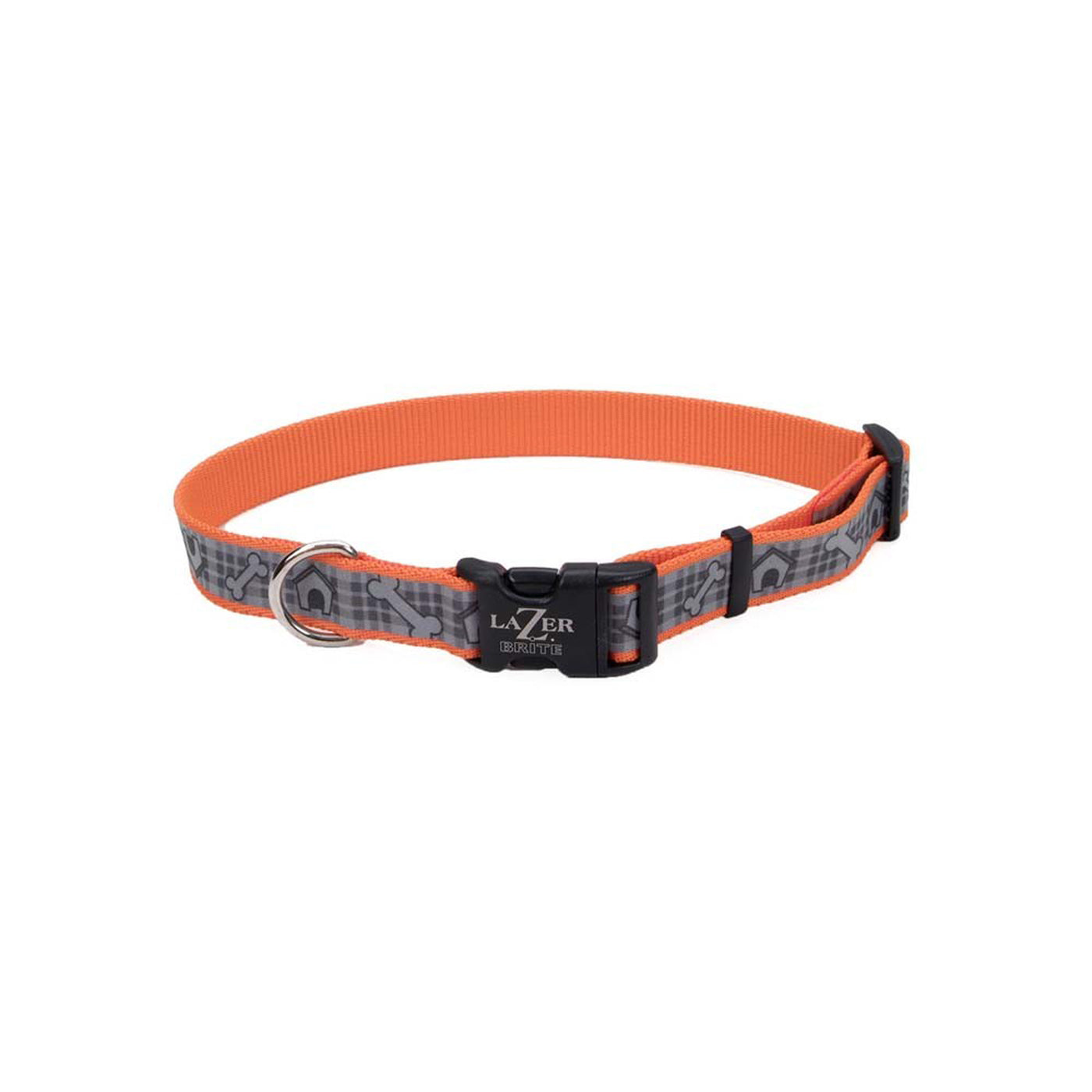 Coastal Brite Reflective Adjustable Dog Collar Orange 3/8 In X 8-12 In