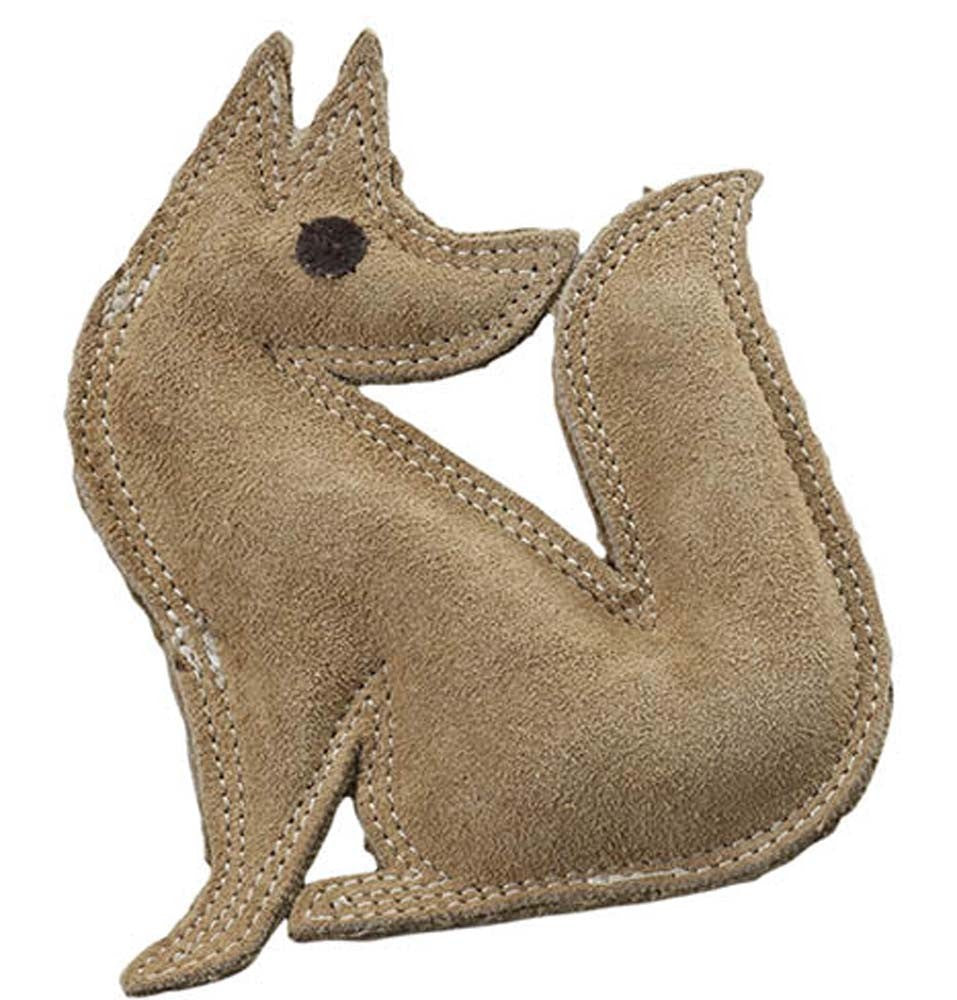 Spot Ethical Dura-Fused Leather Dog Toy Fox Brown Small