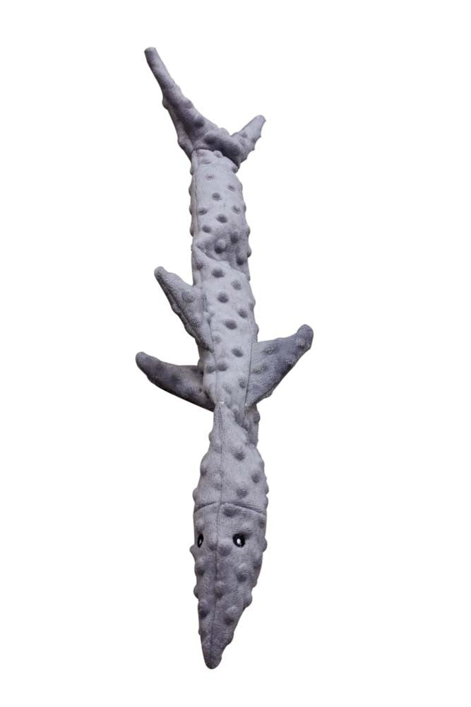Spot Ethical Skinneeez Extreme Dog Toy Triple Squeaker Shark 25 In