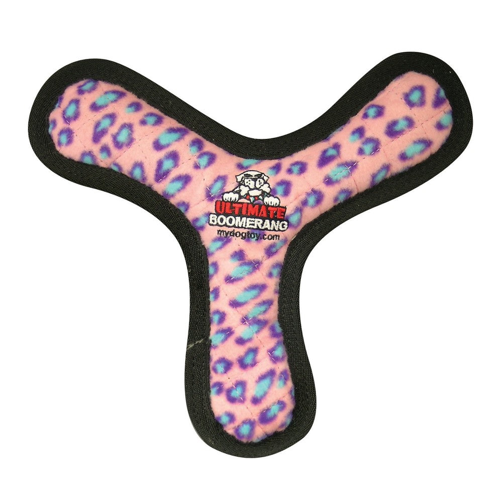 VIP Tuffy Ultimate Boomerang Dog Toy Pink 11 In