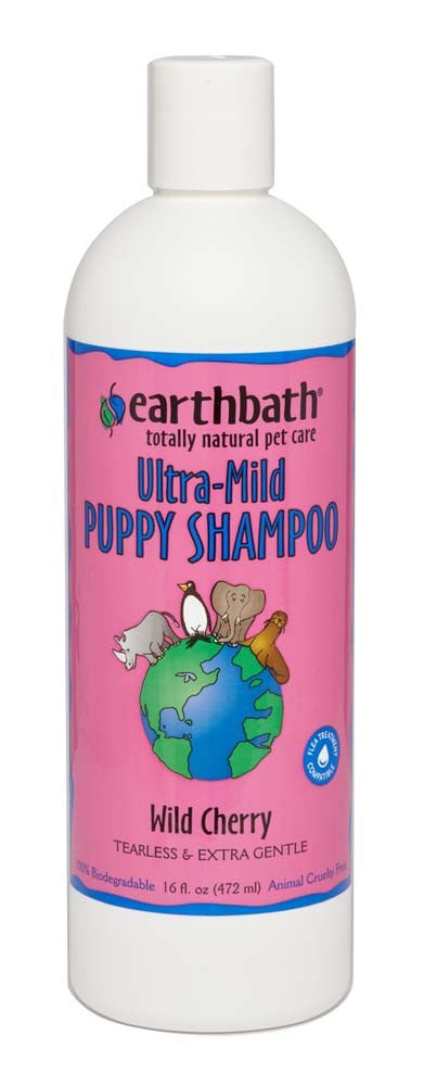 Earthbath Ultra-Mild Puppy Shampoo, Wild Cherry 16 Oz