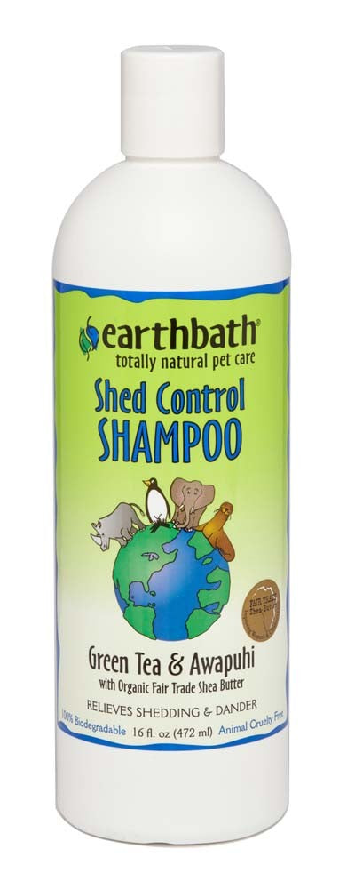 Earthbath Shed Control Shampoo, Green Tea and Awapuhi 16 Oz