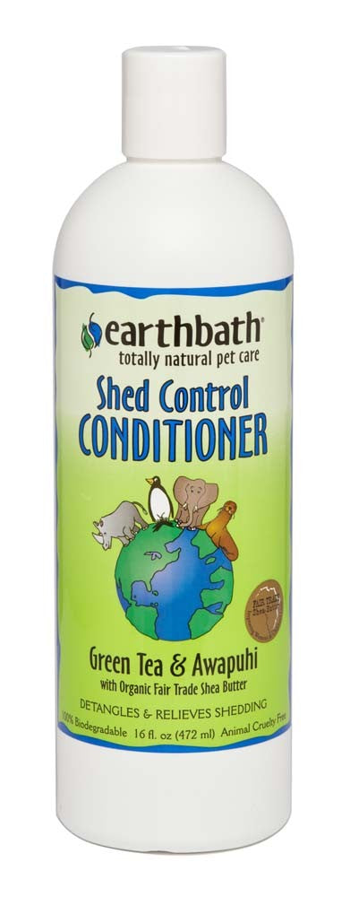 Earthbath Shed Control Conditioner, Green Tea and Awapuhi 16 Oz
