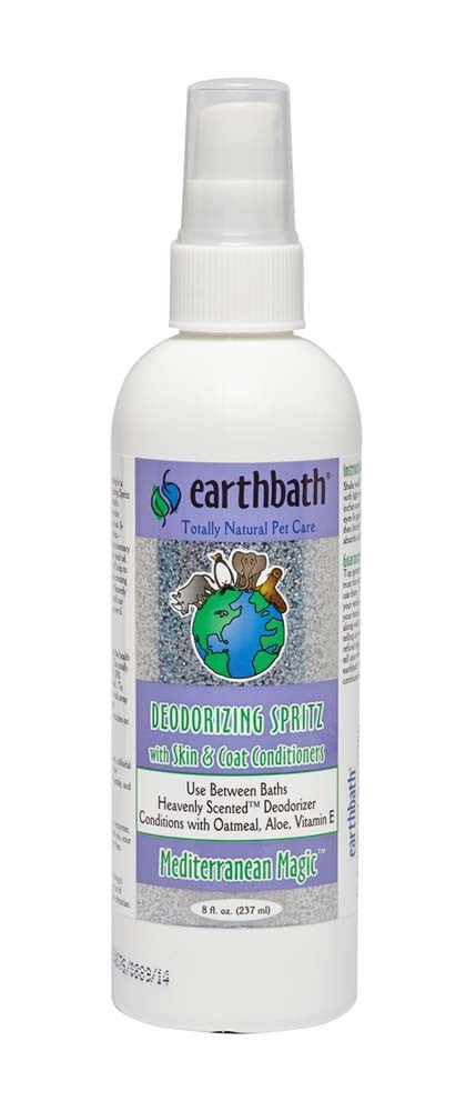 Earthbath 3-In-1 Deodorizing Spritz For Dogs, Mediterranean Magic 8 Oz