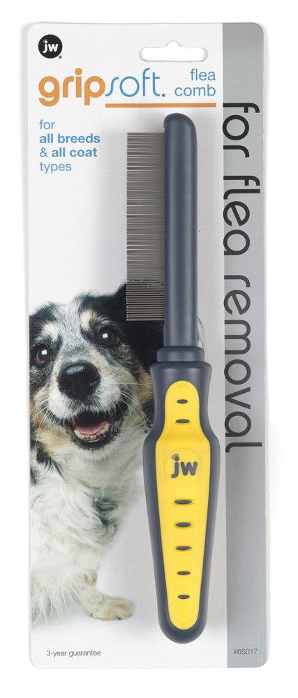 JW Pet GripSoft Dog Flea Comb 1ea/One Size