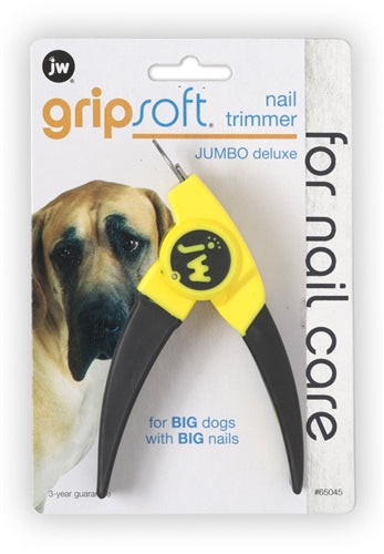 Jw Pet Deluxe Dog Nail Trimmer Grey, Yellow Jumbo