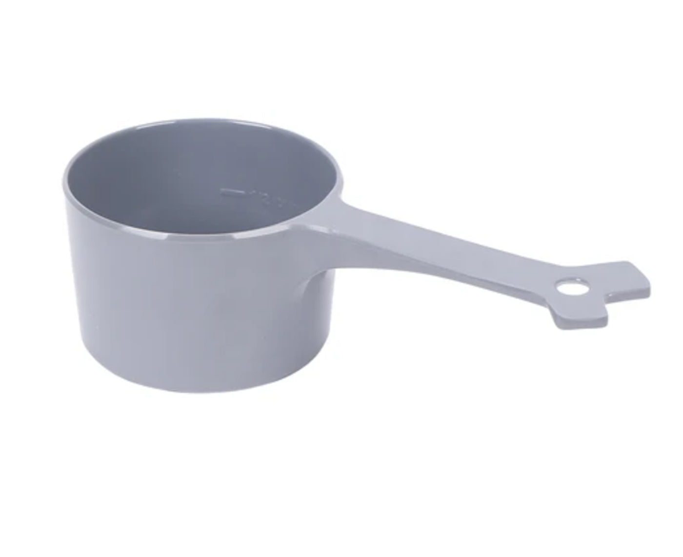 Messy Mutts Dog Cat Food Scoop 1 Cup Grey