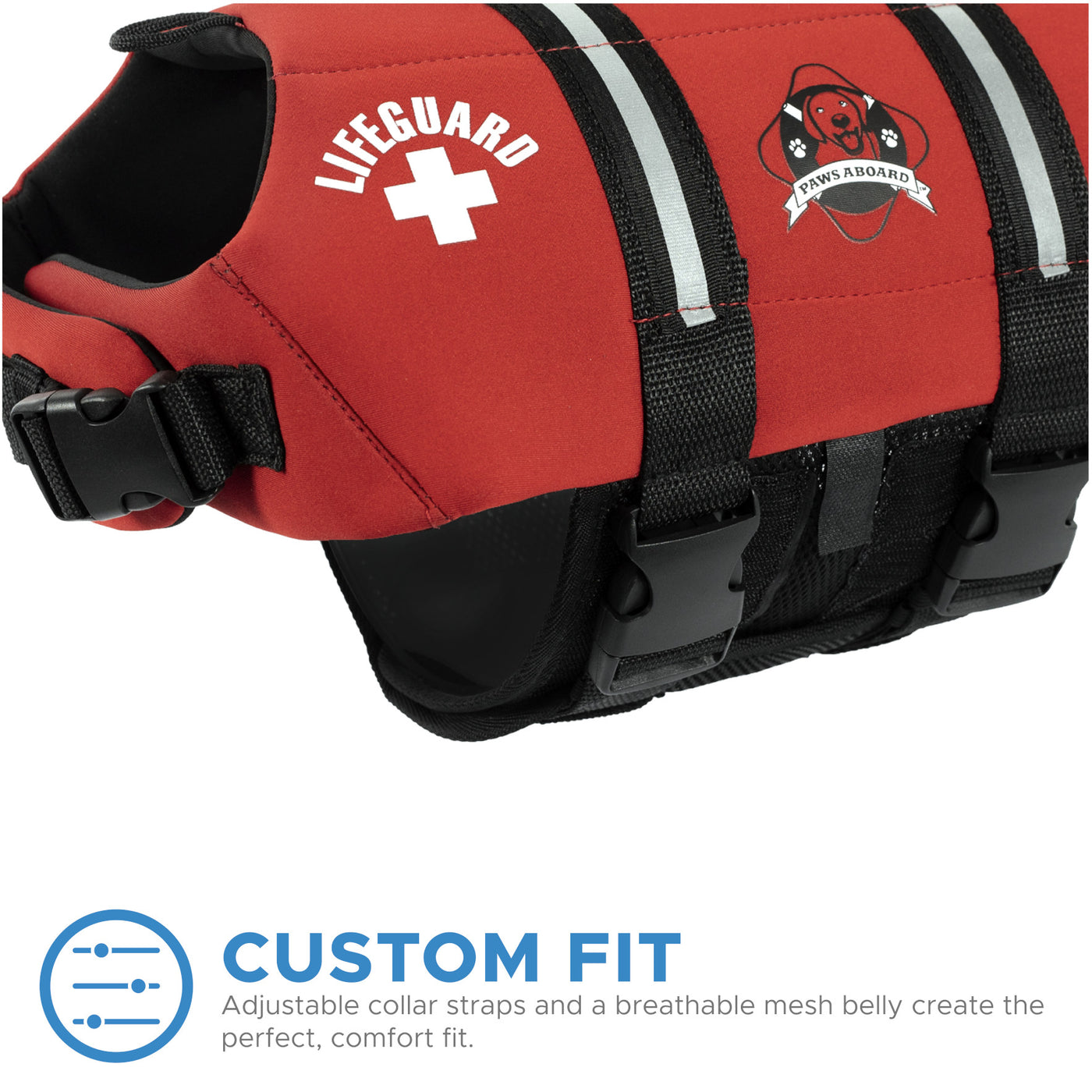 Life Jacket - Red Neoprene by Paws Aboard