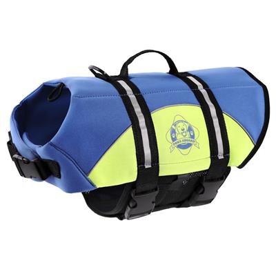 Dog Life Jacket Blue/Yellow Neoprene by Paws Aboard