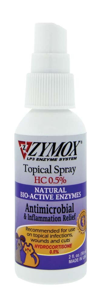 Zymox Topical Spray 0.5% Hydrocortisone 2 Fl Oz