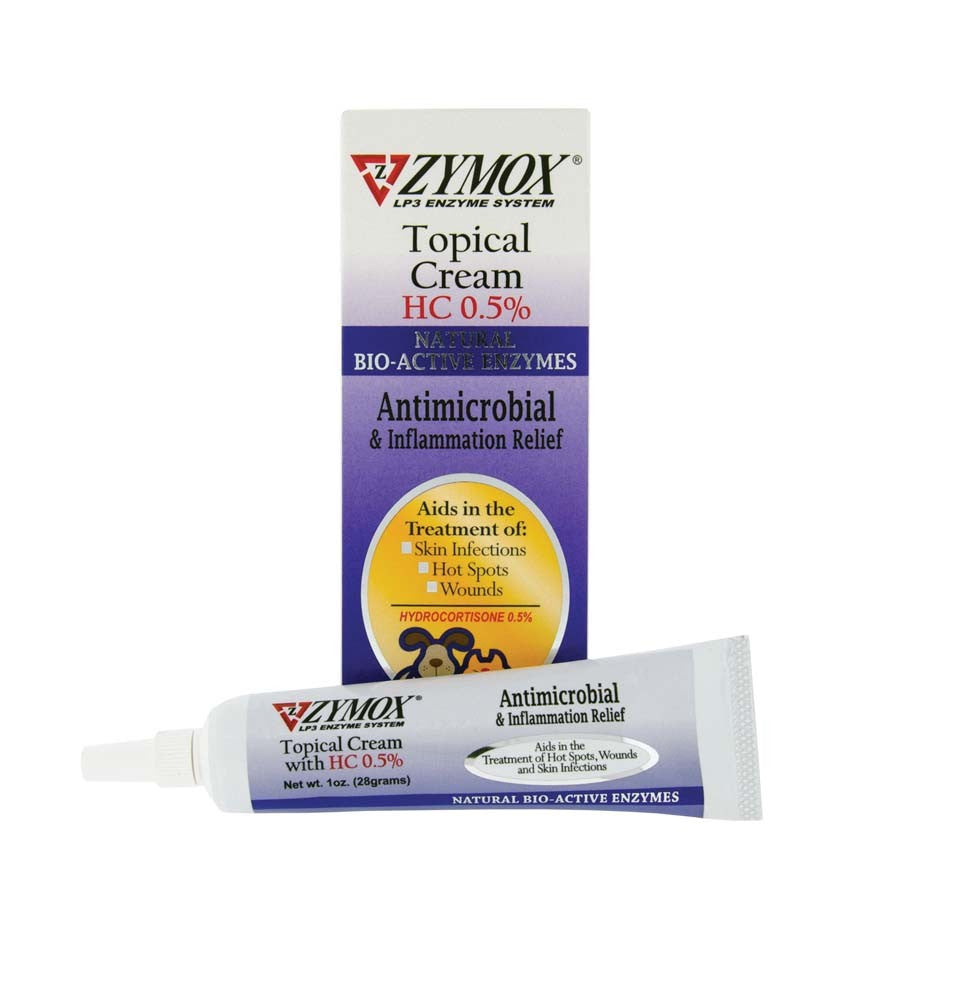 Zymox Topical Cream 0.5% Hydrocortisone Tube 1 Oz