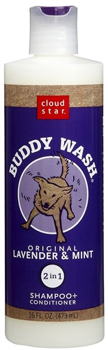Cloud Star Buddy Wash Original Lavender and Mint Dog Shampoo and Conditioner, 16-Oz. Bottle