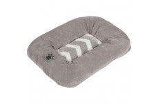 Snoozzy Zig Zag Low Bumper Kennel Dog Mat Grey Extra Small