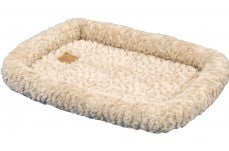Snoozzy Plush Bolster Kennel Dog Mat Tan Extra Small