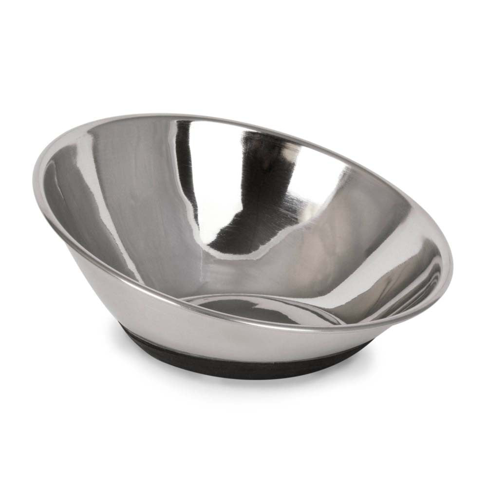 Ourpets Tilt-A-Bowl Silver Small