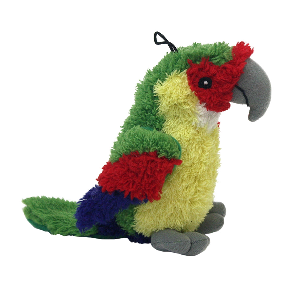 Multipet Look Whos Talking Dog Toy Parrot Assorted 10 In