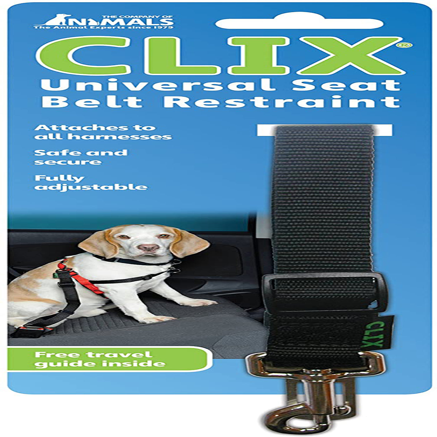The Company Of Animals Dog Clix Universal Seat Belt Restraint