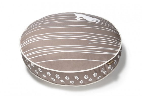 Dog on a Wire Eco Friendly Round Dog Bed - Almond