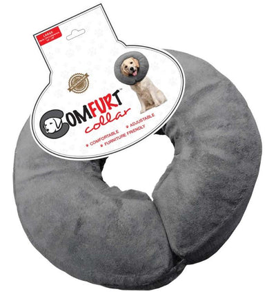 Poly Filled Adjustable E-Collar Charcoal