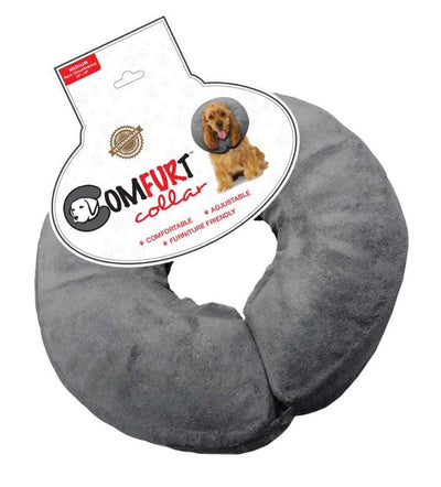 Poly Filled Adjustable E-Collar Charcoal