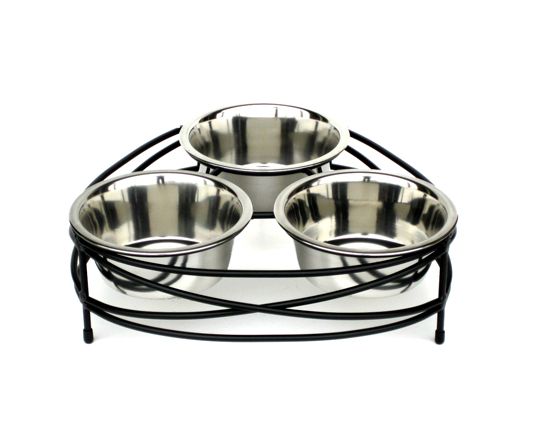 Mesh Triple Bowl Dog Diner by Pets Stop