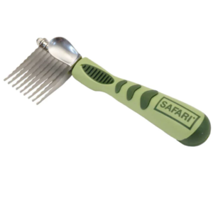COASTAL SAFARI DOG DE-MATTING COMB GREEN ONE SIZE