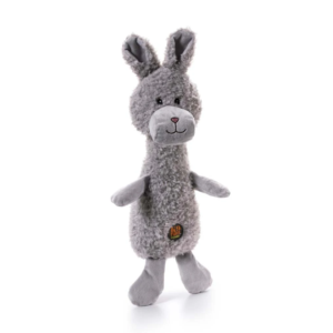 CHARMING PET PRODUCTS SCRUFFLES BUNNY PLUSH DOG TOY GRAY SMALL