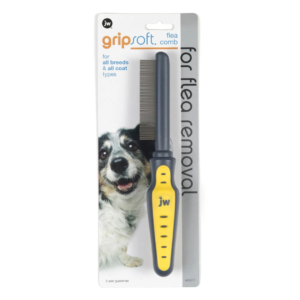 JW PET GRIPSOFT DOG FLEA COMB 1EA/ONE SIZE