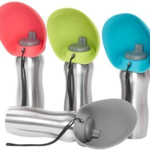 MESSY MUTTS DOG TRAVEL WATER BOTTLE BOWL